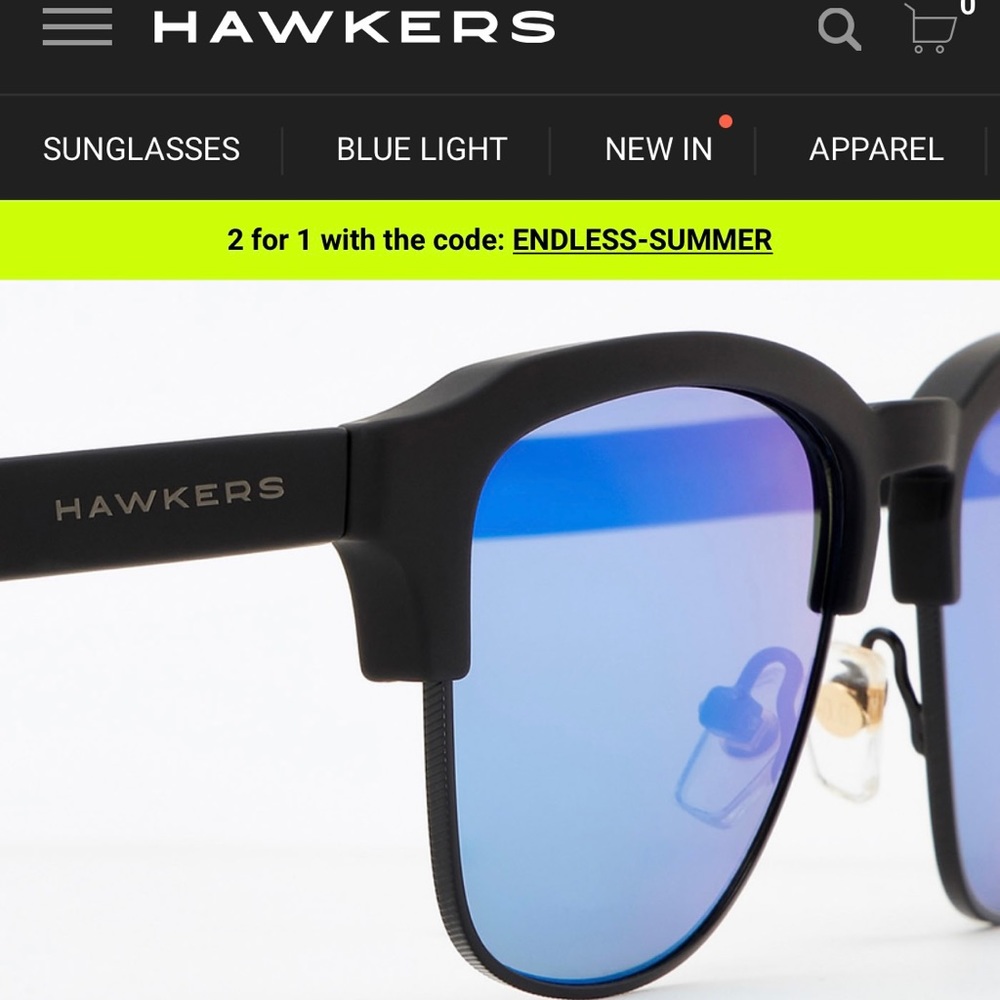 Hawkers Polarized Blue Mirror Sunglasses - Picture 10 of 14